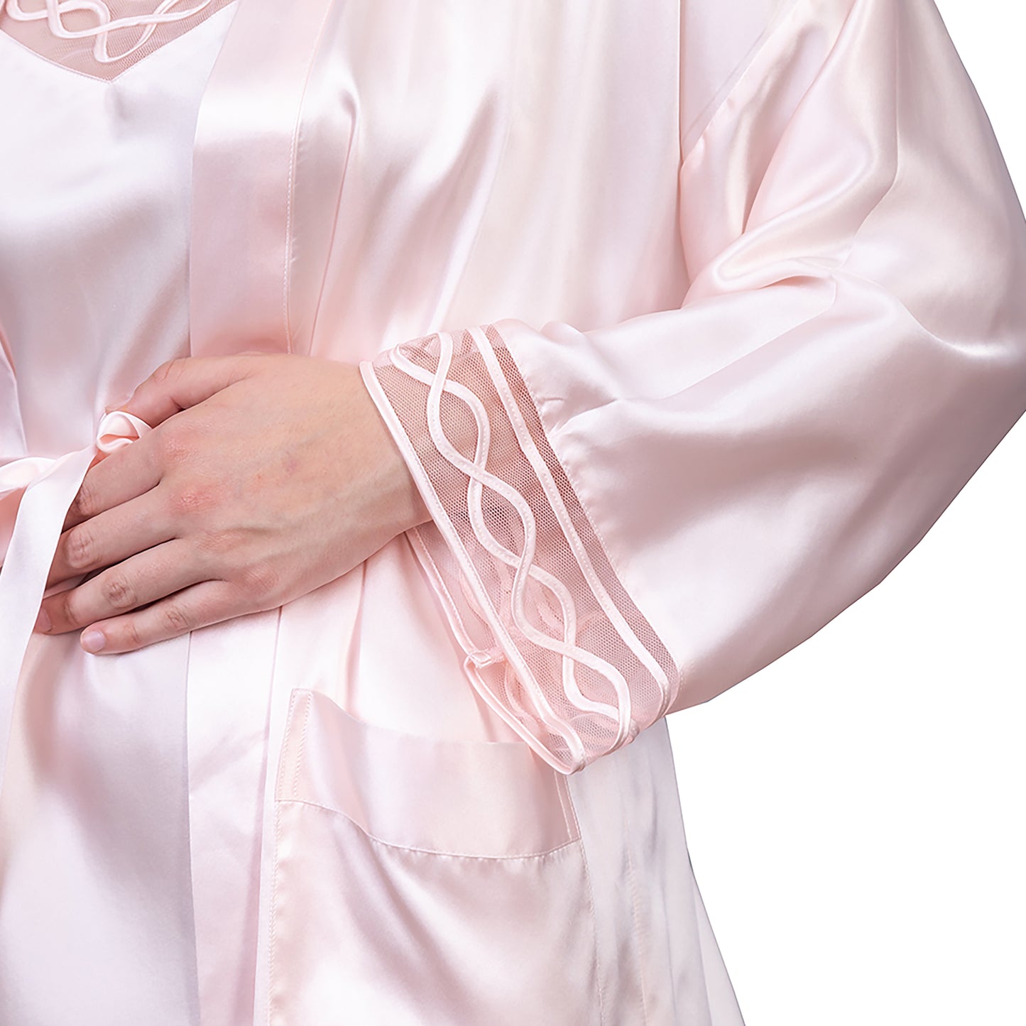 Clásico / Camisa Dormir Rosa + Bata